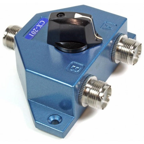 Bovenkant van de K-PO CX-201 UHF (PL) antenne switch