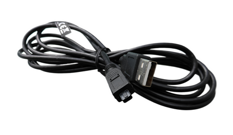 USB 2.0 kabel met een lengte van 2 meter die voorzien is van een USB-A Male connector en een Mini USB Male 4-pins connector 