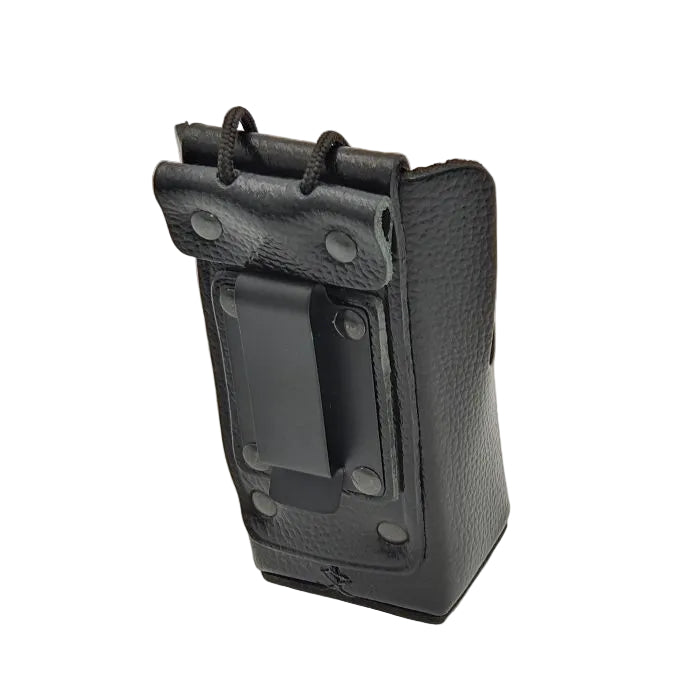 lederen portofoontasje voor de Kenwood TK3701D en de Kenwood TK3401D