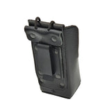 lederen portofoontasje voor de Kenwood TK3701D en de Kenwood TK3401D