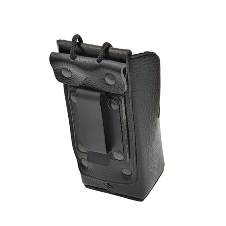 lederen portofoontasje voor de Kenwood TK3701D en de Kenwood TK3401D