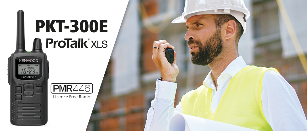 Kenwood ProTalk XLS licentievrije PMR446 portofoon UHF/FM met een bereik tot 9km en een accuduur tot 24uur