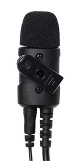 Achterkant Komunica PWR-2400-TA288 headset microfoon met bevestigingsclip