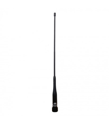 Komunica PWR-504-FLEX mobiele uhf en vhf antenne van 43cm met een UHF-Male (PL259) aansluiting