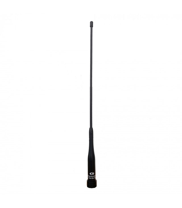 Komunica PWR-504-FLEX mobiele uhf en vhf antenne van 43cm met een UHF-Male (PL259) aansluiting