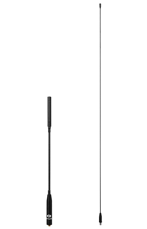 Komunica dualband UHF VHF antenne voor portofoon 144 en 430 MHz