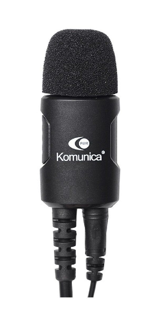 Voorkant microfoon van de Komunica PWR-2400-TA288 headset met Motorola aansluiting