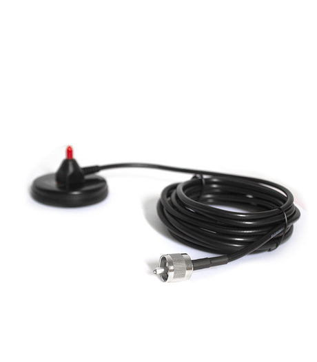 Mini magneetvoet antenne voor uhf en vhf banden met 4m rg58 en gesoldeerde BNC-connector
