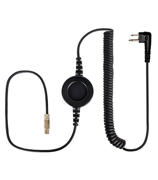 Komunica NC-PRO-CAB-M kabel met haakse Motorola aansluiting en PTT-knop voor de Komunica noise cancelling headset 