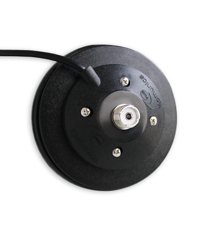 12cm magneetvoet met PL-aansluiting dat is de Komunica BM-1 PL  