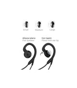 Komunica PWR-MIC-2-M 2-Pins headset met microfoon voor Motorola, Midland, Hytera en Yaesu headset met microfoon