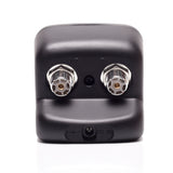 Achterkant van de Komunica SX-20 SWR en Watt meter met PL-aansluiting