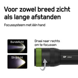 GP CR41 focusbare lichtstraal of lichtbundel met bundellicht en strijklicht