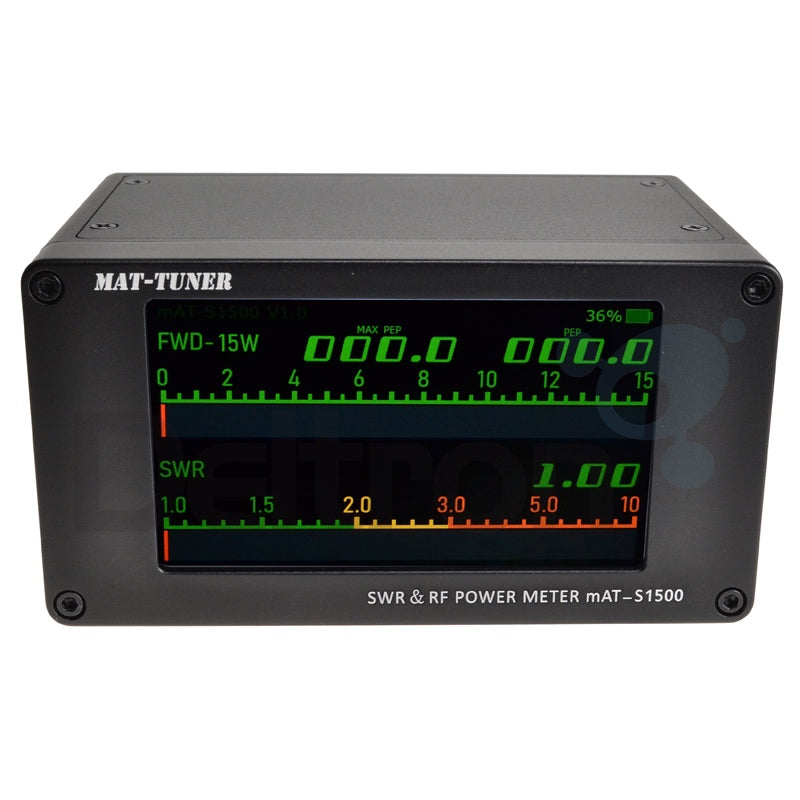 mAT S-1500 rechargeable SWR and Power meter with impressive