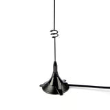 Moonraker MRM-100P UHF/VHF magneetvoet antenne met 5 meter RG174 en een voor gemonteerde PL259 connector