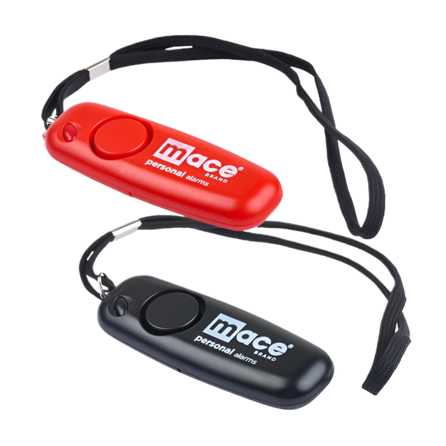 Mace alarmknop 130 dBi met polsband verkrijgbaar in de kleuren rood en zwart