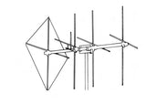 Maco Shooting Star 8-element yagi beam antenne voor 10/11 meter band met dual polarisatie