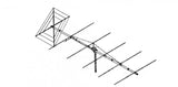 Maco FLAT-6 6-element horizontale 11 meter beam antenne met multiscreen reflector