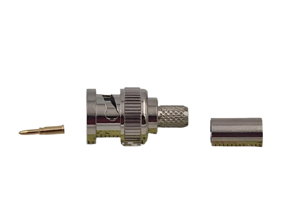 BNC-Male crimp connector voor RG59 coaxkabel
