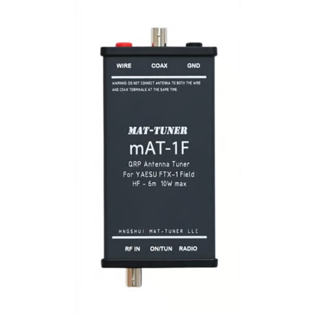 mAT-1F automatische tuner aangesloten op Yaesu FTX-1 Field voor snelle antenneafstemming