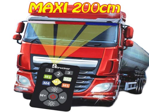 12/24V programmeerbare led-strip met 3 kleuren met een lengte van 200cm geleverd met afstandsbediening