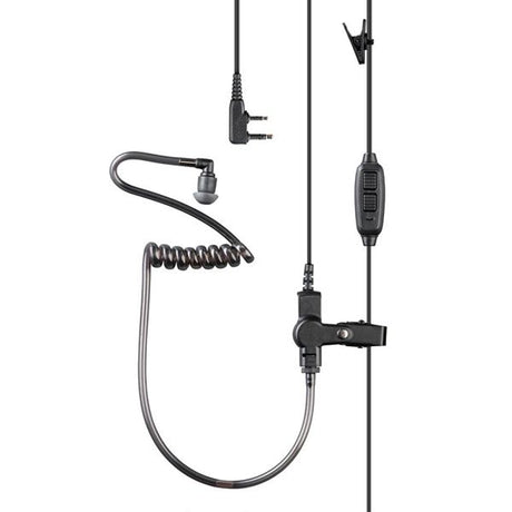 Midland MA31-LK Pro security headset met Double PTT en Kenwood 2-pin