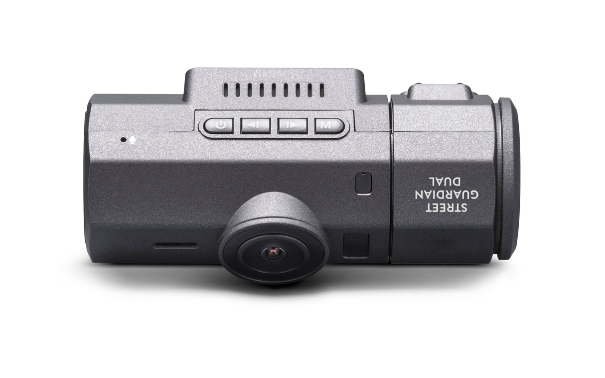 Dubbele dashboard camera van Midland met Sony sensor en bedieningsknoppen