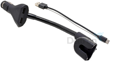 Midland ST-Dual microfoonhouder met 12V lader en USB-kabel (C1422)