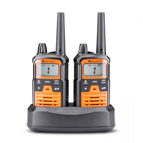 Set van twee Midland XT70 Pro portofoons inclusief snellader en accessoires