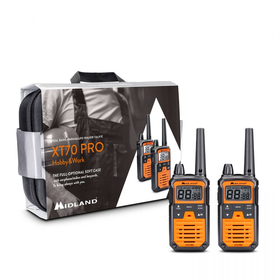 Midland XT70 Pro Hobby and Work – powerful PMR446 walkie-talkie
