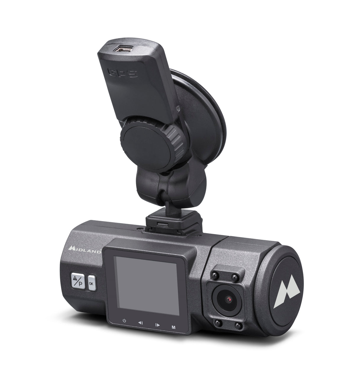 Midland Street Guardian Dual C1285 met groot display en houder voor aan het raam