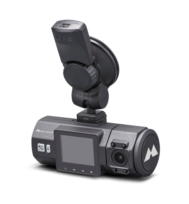 Midland Street Guardian Dual C1285 met groot display en houder voor aan het raam