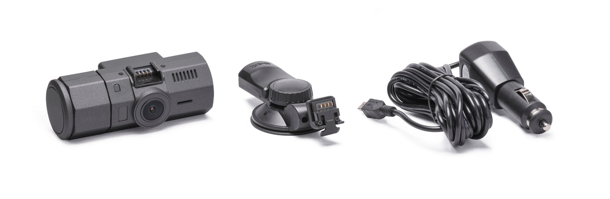 Midland dubbele dashcam met meegeleverde accessoires