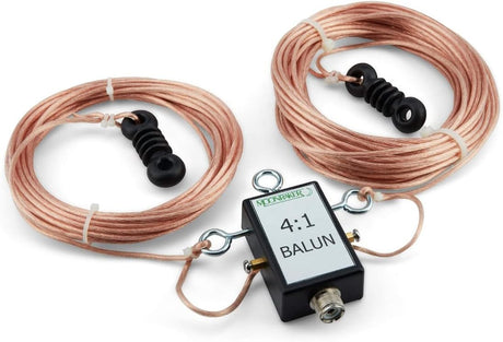 Moonraker OSHF-80 draadantenne met 4:1 balun geschikt voor de 80m, 40m, 20m, 15m en 10 meter