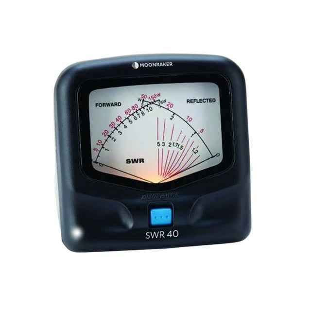 Moonraker SWR-40 SWR en watt meter voor frequenties tussen 140 en 525 MHz en schakelbaar tussen 15W en 150W vermogen   