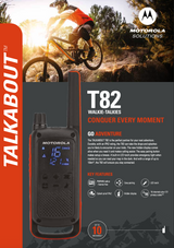 Flyer van de Motorola T82 PMR446  portofoon 