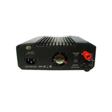 Achterkant van de Nissei NS-30SD elektronische voeding met daarop de aansluitingen en ventilator