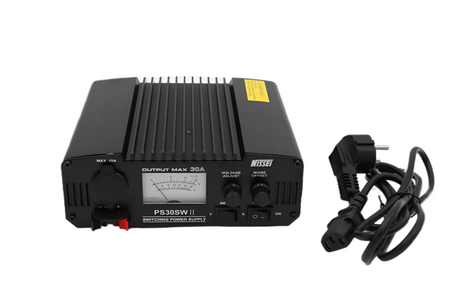 Nissei PS-30SW-II voeding met meegeleverde 230V voedingskabel
