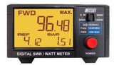 Nissei DG-103-MAX digitale SWR en Watt meter met groot display en eenvoudige bedieningsknoppen