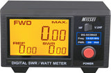 Nissei DG-503 MAX digitale SWR en Watt meter met groot verlicht LCD-display