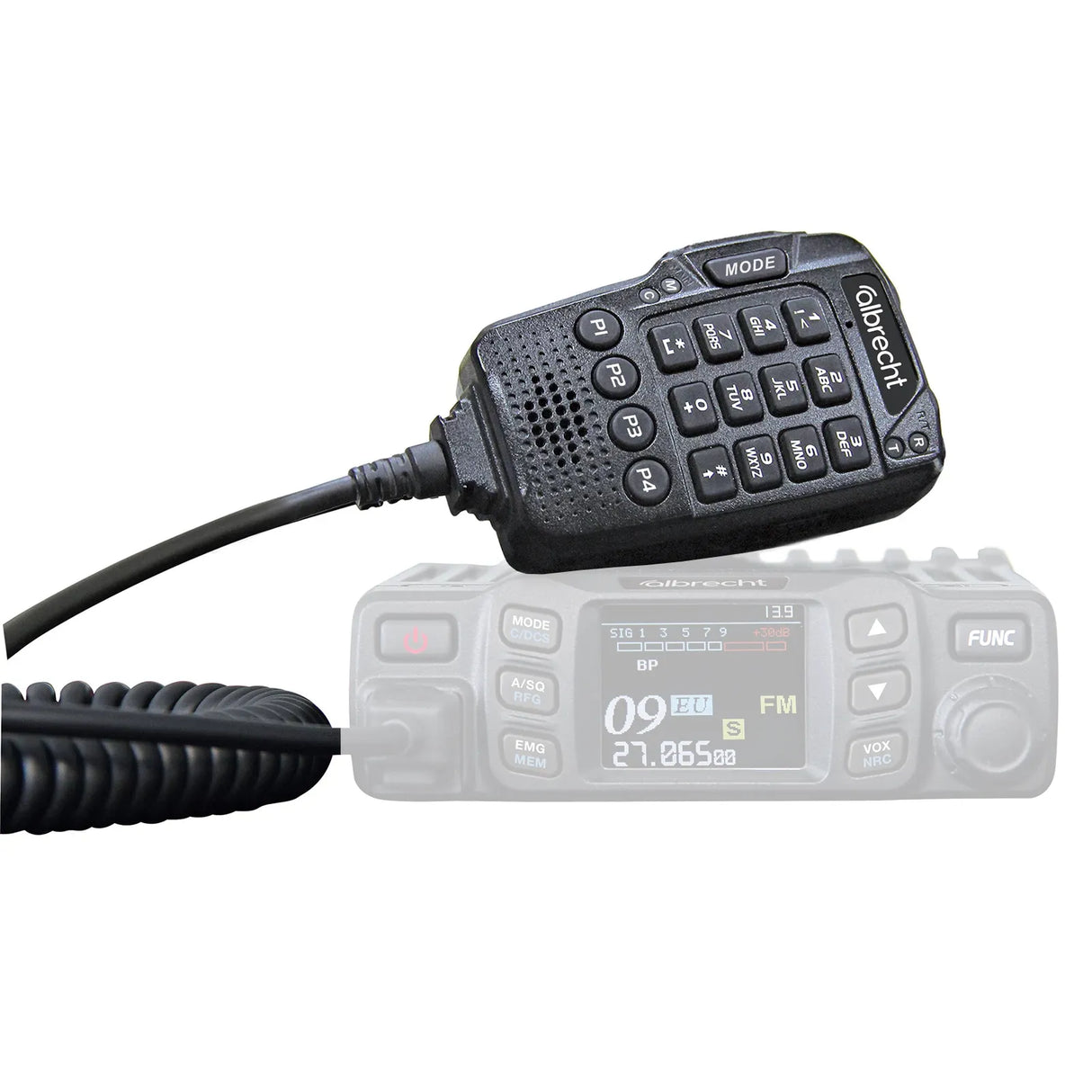 Albrecht programmeerbare multifunctionele handmicrofoon voor de AE5900 AM/FM/SSB transceiver