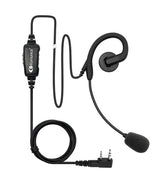 Komunica PWR-MIC-2-M 2-Pins Motorola, Midland, Hytera en Yaesu headset met microfoon