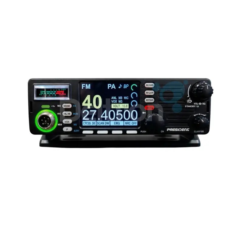 President Jack-II AM, FM en SSB transceiver met groot dislay en ingebouwde s-meter