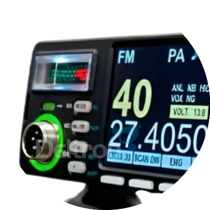 Close-up van de President Jack-II (2026) mobiele multi norm 7MC met AM, FM en SSB