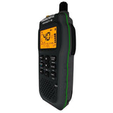 Zijkant van de President RANDY-3 PLUS IP67 27MHz portofoon zwart met een groene streep