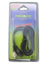 President ACVR011 verlengkabel coax in originele verpakking. Tussenkabel met UHF-Male en UHF-Female connector 