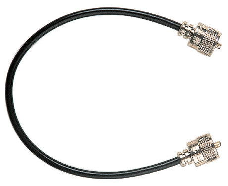 RG58 tussenkabel met twee UHF-Male (PL-259) connectors, handig voor gebruik met SWR meter