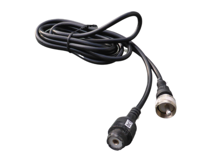 President tussenkabel of coax-verlengkabel 2 meter met UHF-male en UHF-female (PL) connectoren