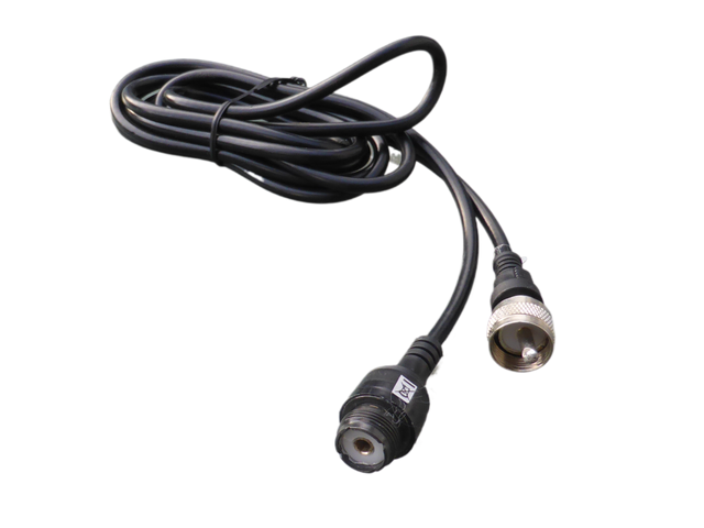 President tussenkabel of coax-verlengkabel 2 meter met UHF-male en UHF-female (PL) connectoren