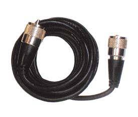 360cm RG58 coaxkabel met gesoldeerde UHF-Male connectoren el  